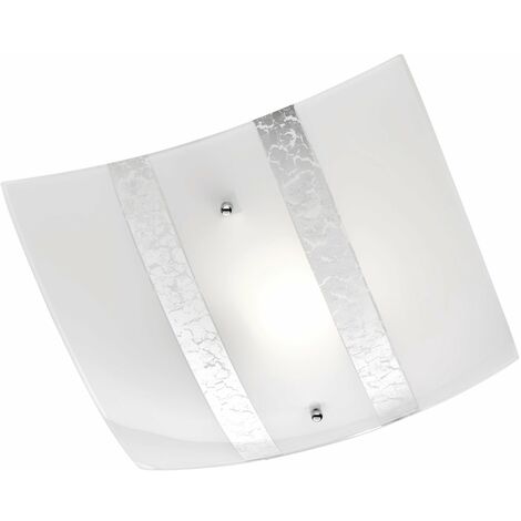 Plafoniera Da Interno LMC JEWEL Made In Italy E27 – Corpo In Policarbonato E Parabola In Alluminio Brillantato, Per Soffitto O Parete, Colore Bianco - 2