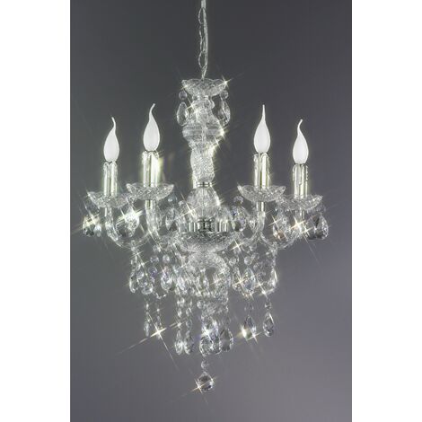 Lampadario da Interno  E14 in Metallo Cromo (1/4)
