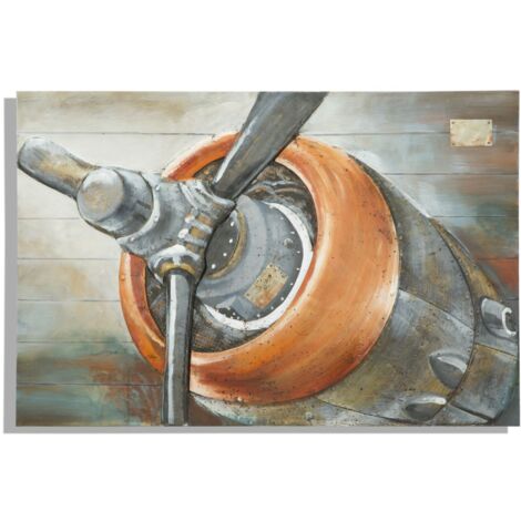 Dipinto su Tela Aviator 120x3,7x80 cm in Alluminio Plastica e Canvas (1/5)