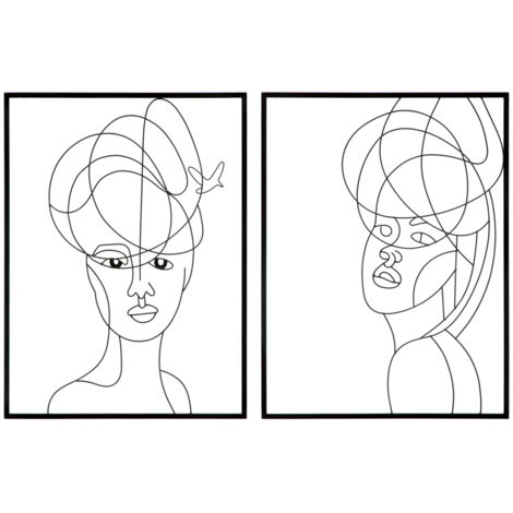Pannello Woman Simply Coppia 60x80 cm in Ferro (1/5)