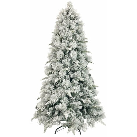 Albero di Natale Artificiale Innevato 240 cm 81 Rami Foresta Premium Verde