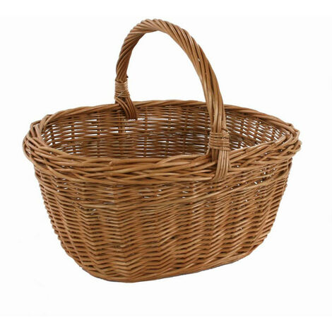 Cesto in vimini europeo olanda ovale cm 37x28xh18/31 (1/2)