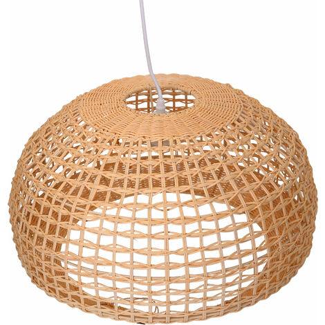 Lampadario in rattan naturale con attaccocm cm Ø50xh30,5 (1/3)