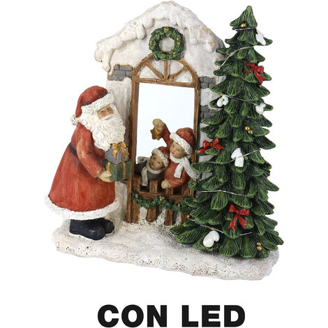1 pezzo Decorazione natalizia da tavolo in legno rosso con design di Babbo Natale, pupazzo di neve e renna per feste natalizie e decorazione per la casa | SHEIN ALIA