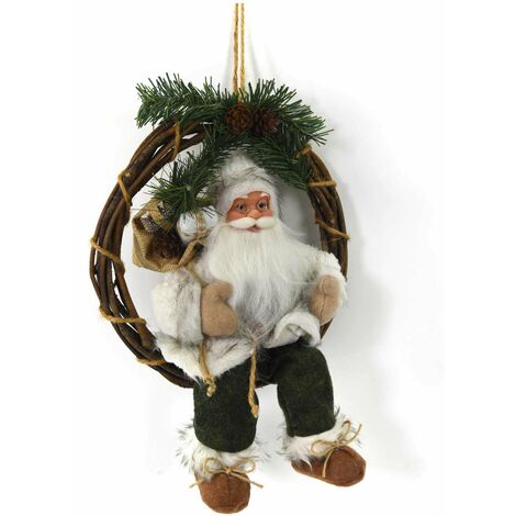 Portafazzoletti In Tessuto Riutilizzabile Con Cerniera – Motivo Babbo Natale E Cervo – 13,2 X 8,1 Cm