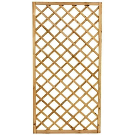Pannello Grigliato per Rampicanti 100x180 cm in Legno Impregnato