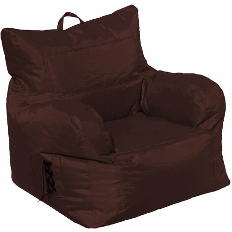 Poltrona Pouf in Poliestere Avalli Oxford Marrone (1/2)