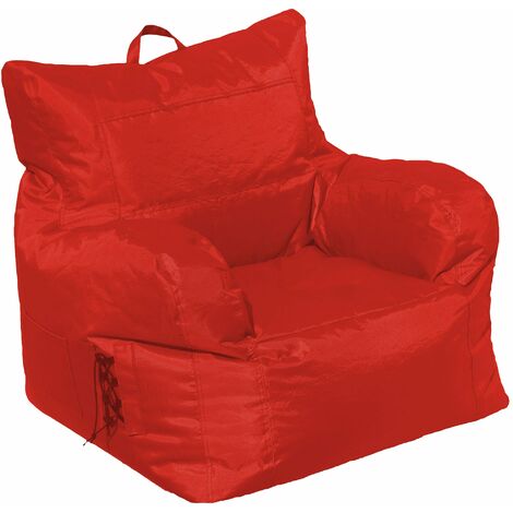 Poltrona Pouf in Poliestere Avalli Oxford Rosso