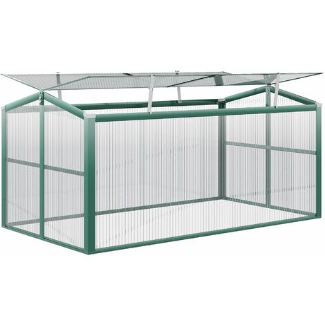 Pergola Da Giardino Outsunny 3x3m - Tetto In Policarbonato, Alluminio, Grigio - Foto 2