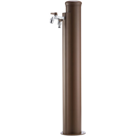 Fontana da Giardino con Rubinetto e Tubo Irrigazione a Spirale 10m Belfer 42/ARS Ruggine