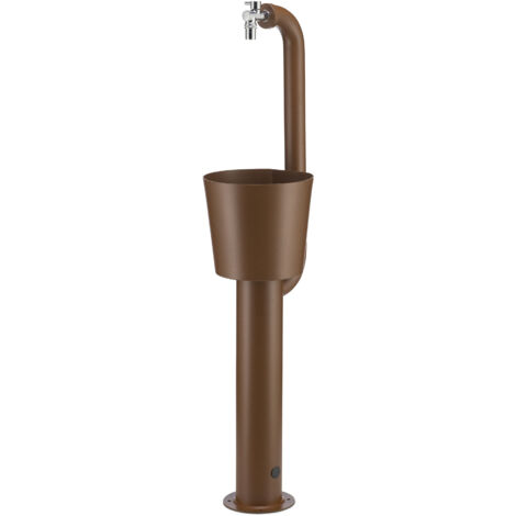 Fontana da Giardino con Rubinetto e Secchio Belfer 42/ARC Cactus Ruggine