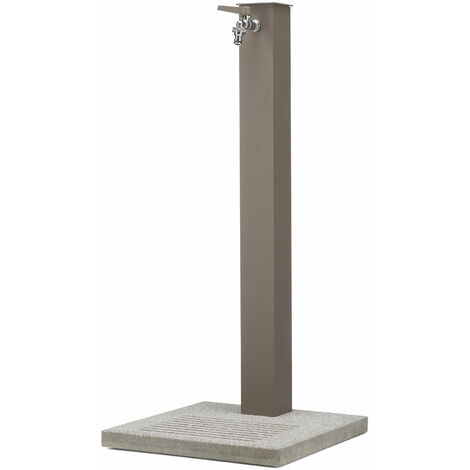 Fontana da Giardino con Rubinetto e Base in Cemento Belfer 42/QBM Tortora
