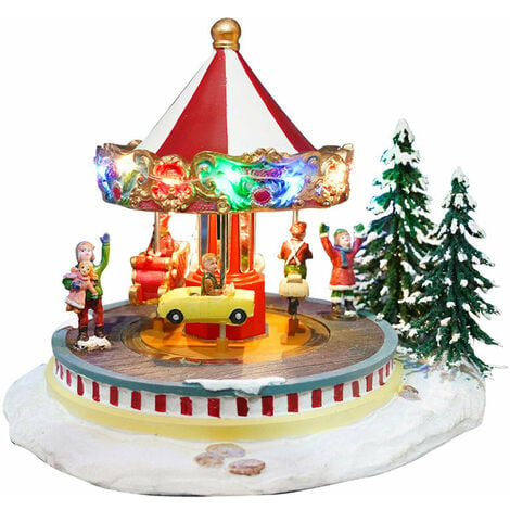 Pacco Regalo in Plastica Verde con Coperchio Glitterato con Fiocco Oro - H  10 cm - Il Villaggio di Babbo Natale