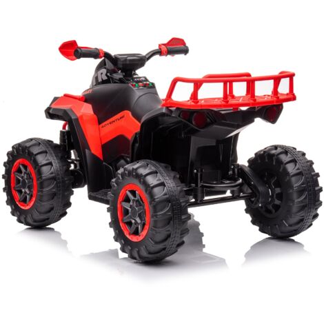 Quad Elettrico 12V Per Bambini Con Doppi Motori, Luci LED, Musica – Guida Sicura Dai 3 Agli 8 Anni (Giallo)