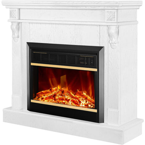 Camino Elettrico Emerio FP-121933 - Effetto Fiamma Dimmerabile, 1850W, Termostato, Design Retr&ograve;
