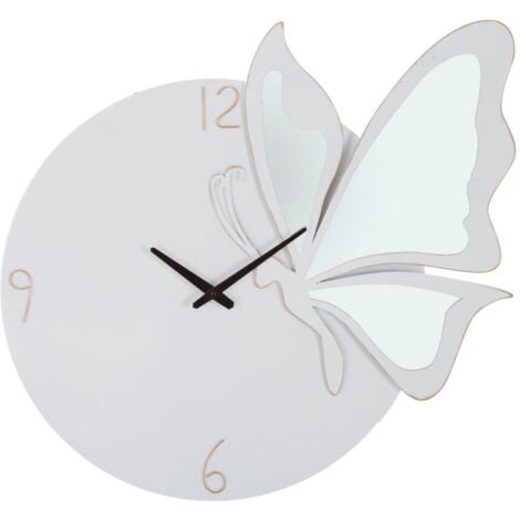Specchio farfalle round silver cm ø 91x3x94 argento