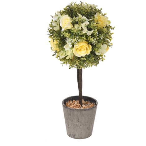 Set di 4 bouquet di rose artificiali, 33 cm, fiori artificiali, simili a fiori veri, per decorazioni di feste, festival, arancione | Leroy Merlin