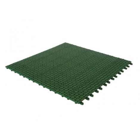 Set 6 Piastrelle Flessibili in Plastica 55,5 x 55,5 cm da Esterno Drenanti e Autobloccanti (1/5)