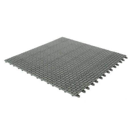 Set 6 Piastrelle Flessibili in Plastica 55,5 x 55,5 cm da Esterno Drenanti e Autobloccanti (1/5)