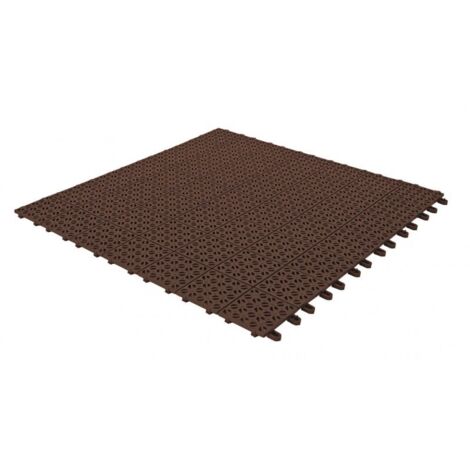 Set 6 Piastrelle Flessibili in Plastica 55,5 x 55,5 cm da Esterno Drenanti e Autobloccanti (1/5)