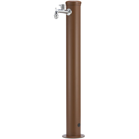 Fontana Da Giardino Belfer 42/Q Con Rubinetto - Alluminio Antiruggine, 9x15x85 Cm - Foto 7