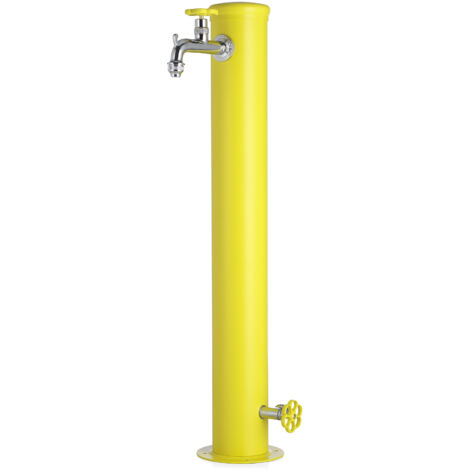 Fontana a Parete da Giardino con doppio Rubinetto 49x23x26,6 cm Belfer 42/PRS Avorio | Leroy Merlin