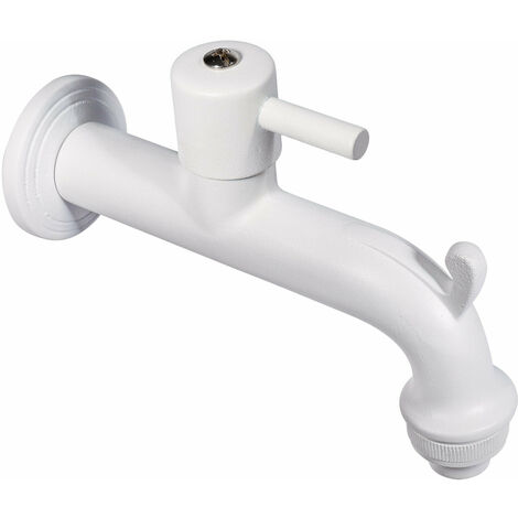 Rubinetto Colorato per Fontana da Giardino in Ottone Belfer RUB/023 Bianco