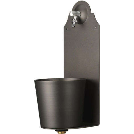 Fontana a Parete da Giardino con Rubinetto Belfer 42/PRX Antracite