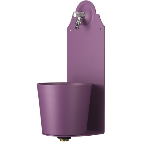 Fontana a Parete da Giardino con Rubinetto Belfer 42/PRX Viola