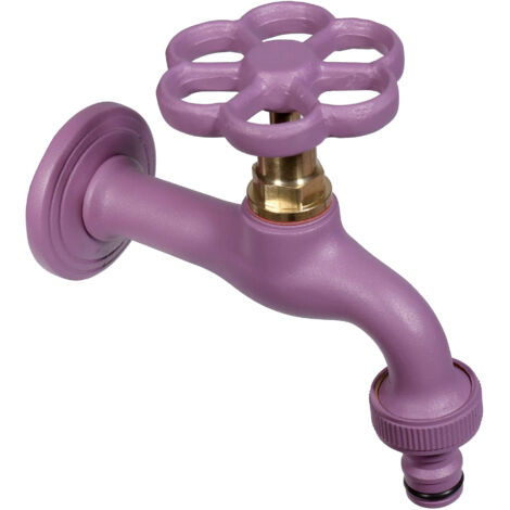 Rubinetto Colorato per Fontana da Giardino in Ottone Belfer RUB/024 Viola