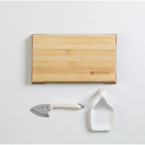 Kit Aperitivo Tagliere Legno Bicolore 30,3x17,7x2,8 cm con Accessori (1/5)
