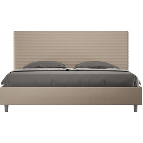 Letto Matrimoniale Large 180x210 cm Senza Rete Focus Tortora (1/5)