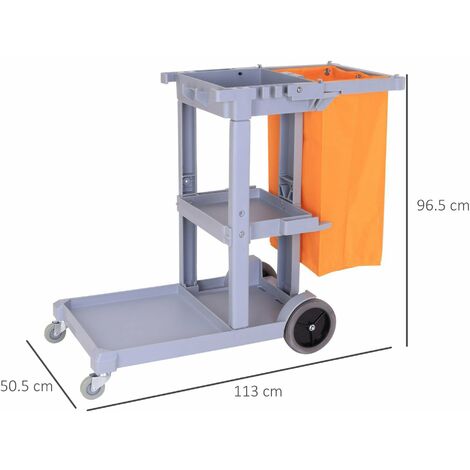 Jantex Gd749 – Borsa Di Ricambio Gialla Per Carrello Pulizie, In PVC