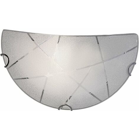 Applique da Interno E27 in Vetro Bianco (1/4)