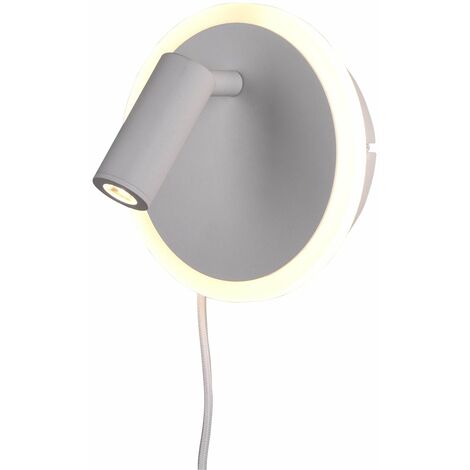 Applique da Interno a LED in Metallo Bianco Opaco (1/5)