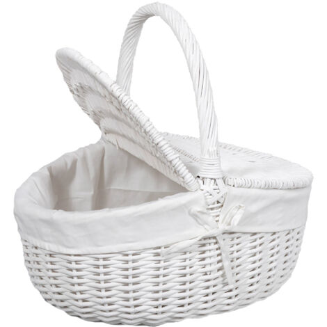 Cestino in Vimini con Manico Larghezza 45 cm (1/2)