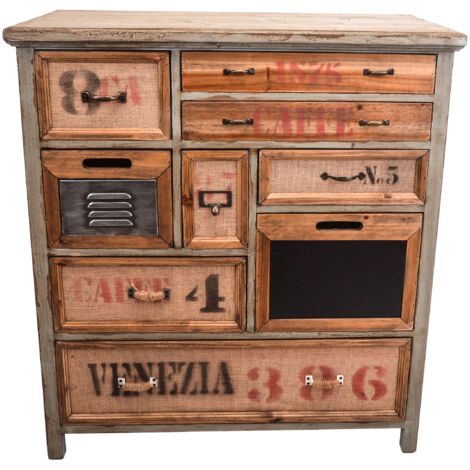 Credenza con Cassetti Vintage H 83 cm (1/5)