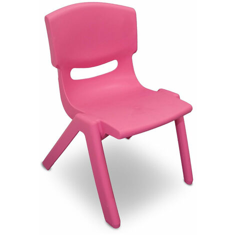 Sedia da Giardino per Bambini 26x30x50 cm in Plastica  Rosa