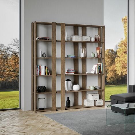 Libreria Moderna 5 Ripiani 178x36x204 cm in nobilitato Bianca