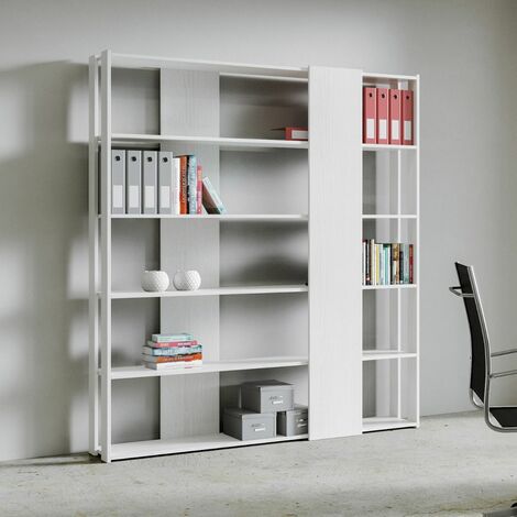 Libreria Moderna 5 Ripiani 178x36x204 cm in nobilitato Bianco (1/3)