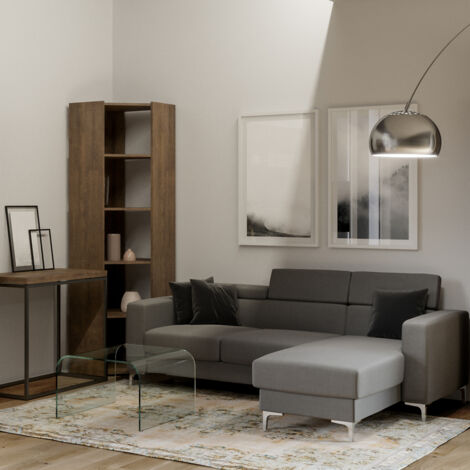 Libreria Moderna 5 Ripiani 120x36x204 cm in nobilitato Noce