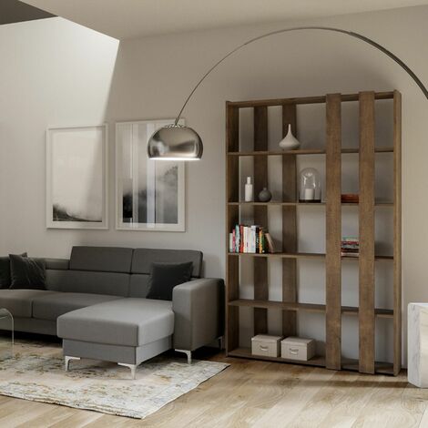 Ripiani per Libreria 4pz Grigio Cemento 40x20x1,5cm Multistrato