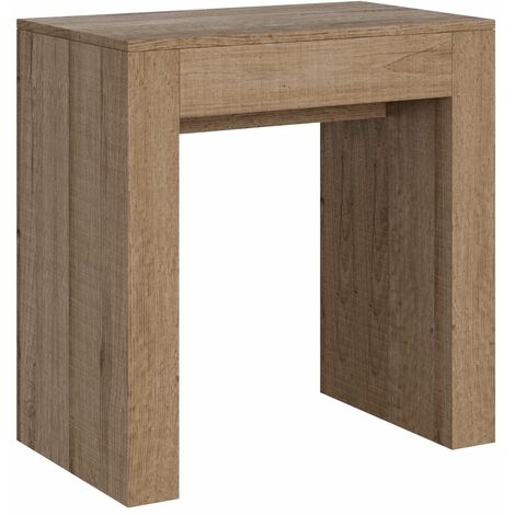 Consolle Allungabile 78-299x47x80 cm in Nobilitato Marrone (1/5)
