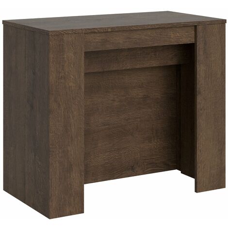 Consolle Allungabile SORRENTO In Legno - 110x50x75cm, Wengè, Con 5 Allunghe, Elegante E Pratica - Foto 3