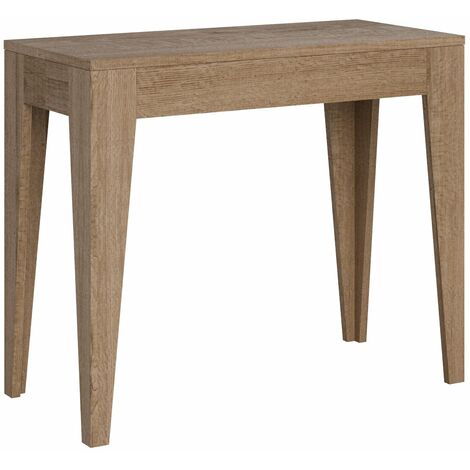 Consolle Allungabile 90-302x42x77 cm in Nobilitato Marrone (1/5)
