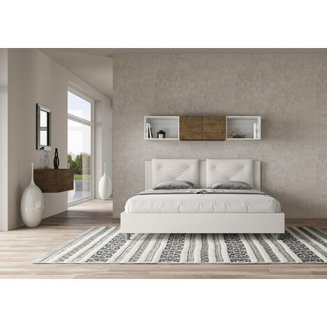 Letto Matrimoniale 160x200 cm Senza Rete Appia Bianco