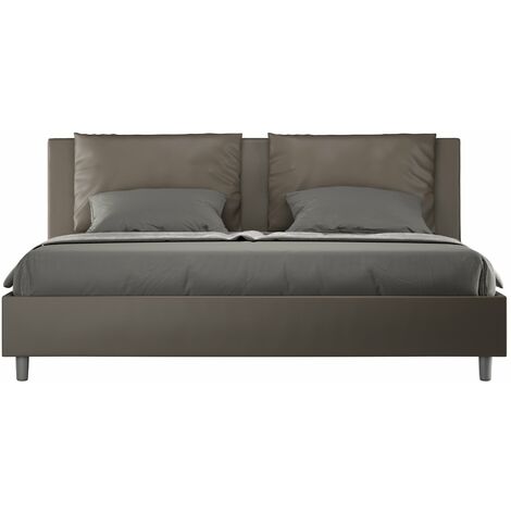 Letto Matrimoniale Extra Large 200x210 cm Senza Rete Antea Cappuccino (1/4)