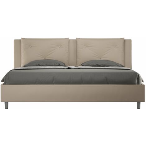 Letto Matrimoniale 160x210 cm con Rete Appia Tortora (1/4)