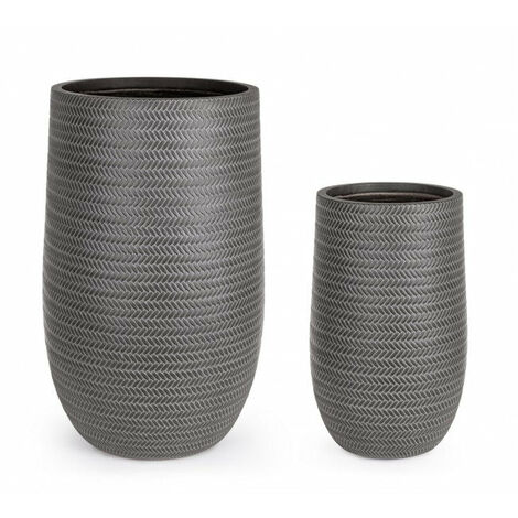Kimmel Set di 12 vasi per Coltivazione con vaschetta antigoccia, Marrone, 9 cm