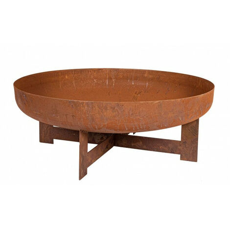 Braciere da giardino rotondo D.72cm x H.20cm in Acciaio Nero - DIONE | Leroy Merlin